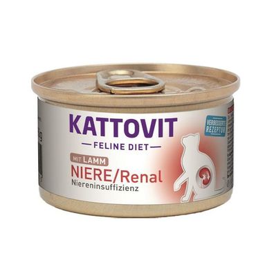 Kattovit Niere/ Renal Lamm 12 x 85g (21,47€/ kg)
