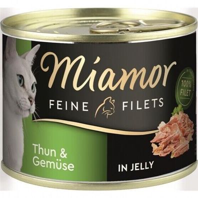 Miamor Dose Feine Filets Thunfisch & Gemüse 12 x 185 g (17,97€/ kg)