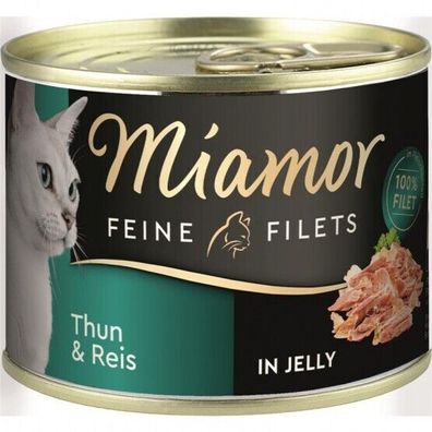 Miamor Dose Feine Filets Thunfisch & Reis 12 x 185 g (17,97€/ kg)