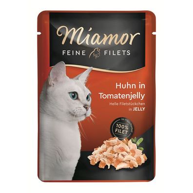 Miamor FB Feine Filets Huhn in Tomatenjelly 24 x 100 g (18,29€/ kg)