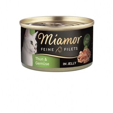 Miamor Dose Feine Filets Heller Thunfisch & Gemüse 24 x 100 g (18,29€/ kg)