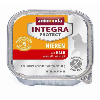 Animonda Cat Schale Integra Protect Niere mit Kalb 16 x 100g (21,19€/ kg)