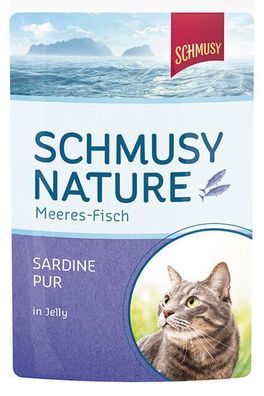 Schmusy Frischebeutel Fisch Sardine pur 24 x 100g (12,46€/ kg)