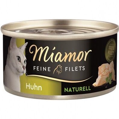 Miamor Dose Feine Filets Naturelle Huhn 24 x 80 g (21,82€/ kg)