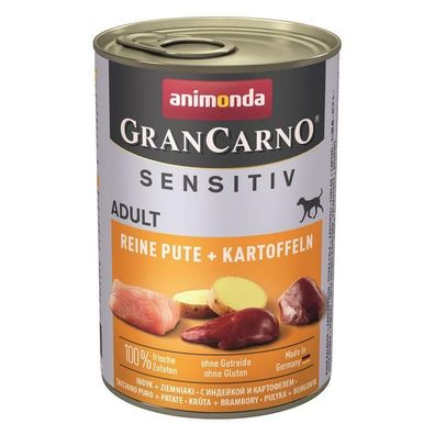 Animonda GranCarno Sensitiv Pute & Kartoffeln 12 x 400g (10,40€/ kg)