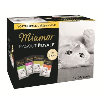 Miamor FB Ragout Royale Geflügelvielfalt in Soße Multi Box 48 x 100 g (9,15€/ kg)