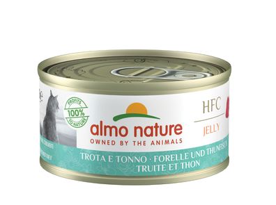 Almo Nature Adult Jelly Forelle & Thunfisch 24 x 70g (27,32€/ kg)