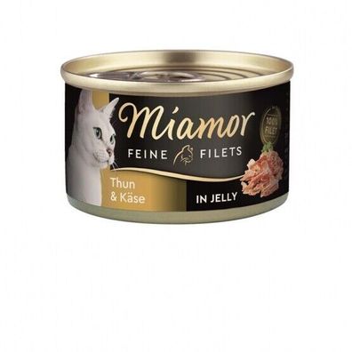 Miamor Dose Feine Filets Thunfisch & Käse 24 x 100 g (18,29€/ kg)