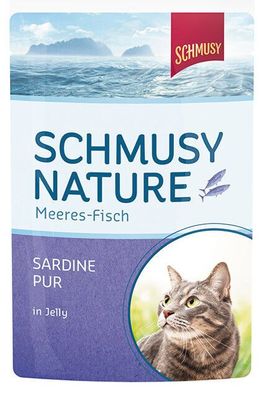 Schmusy Frischebeutel Fisch Sardine pur 48 x 100g (10,40€/ kg)