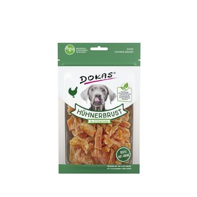 Dokas Hunde Snack Hühnerbrustfilet in Stückchen 10 x 70g (42,71€/ kg)