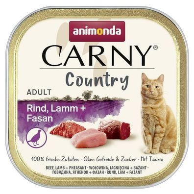 Animonda Carny Country Adult Rind, Lamm & Fasan 64 x 100g (15,61€/ kg)