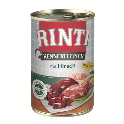 Rinti Dose Kennerfleisch Hirsch 24 x 400g (6,66€/ kg)
