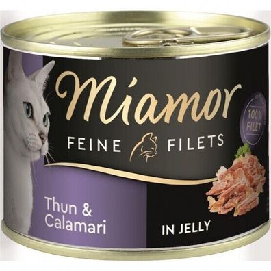 Miamor Dose Feine Filets Thunfisch & Calamaris 12 x 185 g (17,97€/ kg)