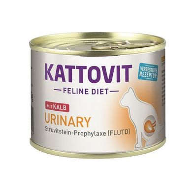 Kattovit Urinary Kalb 12 x 185g (13,47€/ kg)