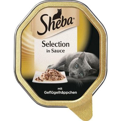 Sheba Schale Selection in Sauce mit Geflügelhäppchen 22 x 85g (19,20€/ kg)
