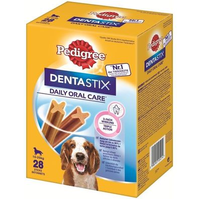 Pedigree Denta Stix Daily Oral Care MP mittelgroße Hunde 112 St. (0,45€/ Stk.)