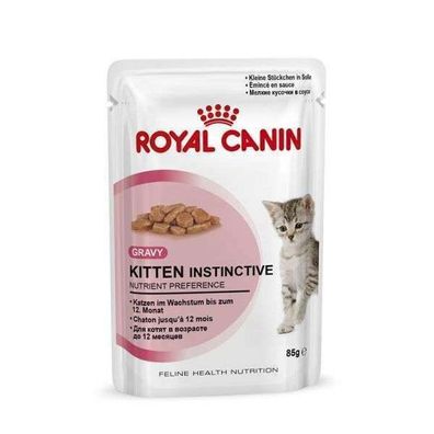Royal Canin Frischebeutel Kitten Instinctive in Sosse MP 12 x 85g (35,20€/ kg)