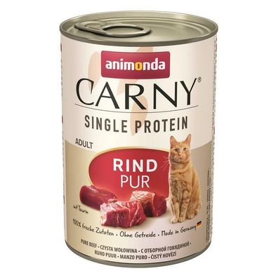 Animonda Carny Adult Single Protein Rind pur 6 x 400g (12,46€/ kg)