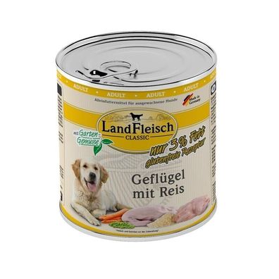 Landfleisch Classic Geflügel mit Reis & Garten. extra mager 6 x 800g (6,23€/ kg)