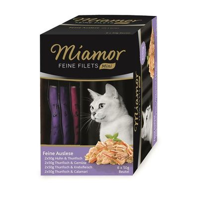 Miamor PB Feine Filets Mini Auslese Multibox 64 x 50g (21,84€/ kg)