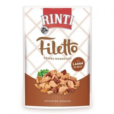 Rinti PB Filetto Jelly Huhn & Lamm 24 x 100g (16,63€/ kg)