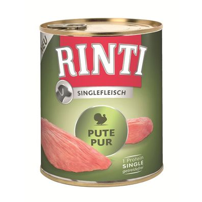 Rinti Dose Singlefleisch Pute Pur 6 x 800g (10,40€/ kg)