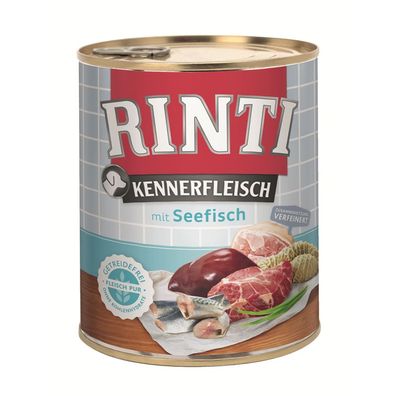 Rinti Dose Kennerfleisch Seefisch 24 x 800g (5,20€/ kg)