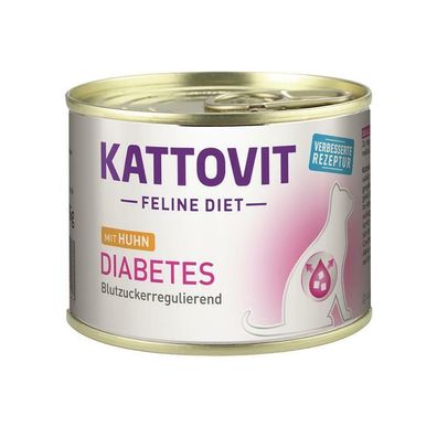 Kattovit Diabetes Huhn 24 x 185g (11,24€/ kg)