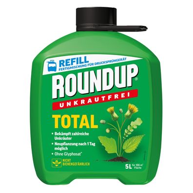 Roundup Unkrautfrei Total - Nachfüllkanister - 5 Liter