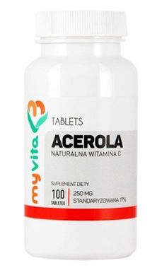 Acerola Vitamin C Tabletten, 100 Stück