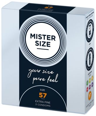 MISTER SIZE Kondome, 57 mm, 3er-Pack