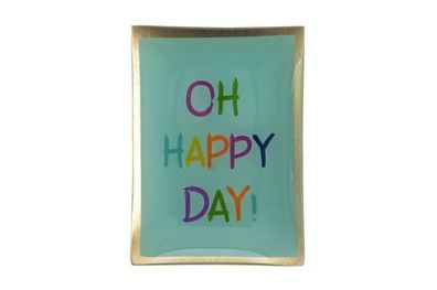 Gift Company Love Plates, Glasteller M, Oh happy day, hellgrün, 1127104008 1 St