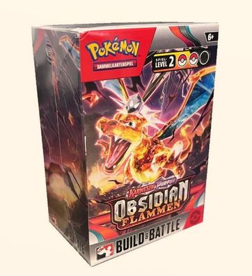 Pokémon Sammelkartenspiel Obsidian Flammen Prerelease Set - 4 Booster Packs Deutsch -