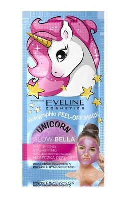 Eveline Holographic Peel-Off Maske Glow Bella, 7 ml