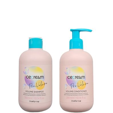 Inebrya/ Ice Cream Pro-Volume Shampoo&Conditioner 600ml/ Haarpflege