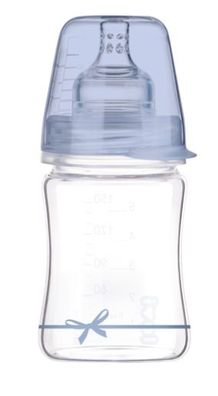 Lovi, Glasflasche für Babys 150 ml, Diamond Glass Baby Shower 74/104, Junge