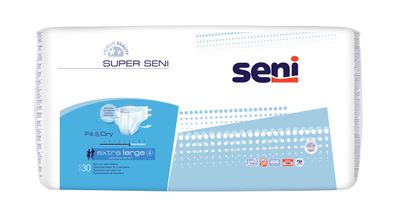 Super Seni Comfort XL Einweg-Inkontinenzhosen, 30 Stk. Packung.