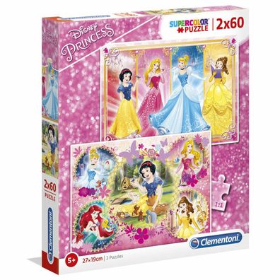 Disney Prinzessin Puzzle 2x60Stück