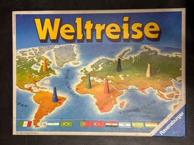 Weltreise Ravensburger Reise Brettspiel Spiel Die Welt von 1981 entdecken