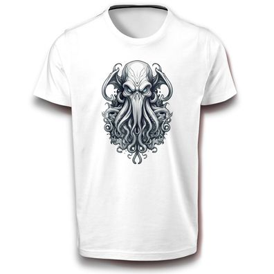 Cthulhu-Mythos Mythologie Monster Tod Mischwesen Tintenfisch Science Fiction T-Shirt
