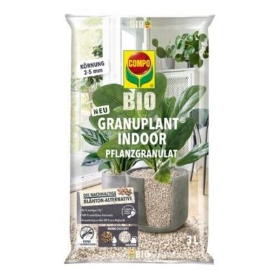 Compo Bio Indoor Granuplant 3 L Körnung 2-5 mm Pflanzgranulat Kultursubstrat