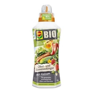 Compo Bio Obst- und Gemüsedünger mit Kalium 1 L