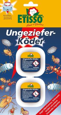 6,52€/ St.) Etisso Ungeziefer Köder Box 2er Ungezieferbekämpfung Kellerasseln