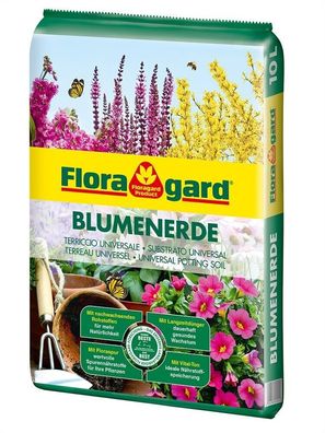1,34€/ L) Floragard Blumenerde 10 L