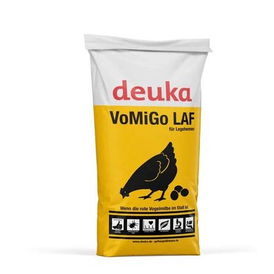 1,02€/ kg) Deuka VoMiGo LAF Mehl 25 kg gegen Vogelmilbe Alleinfutter Hennen Huhn