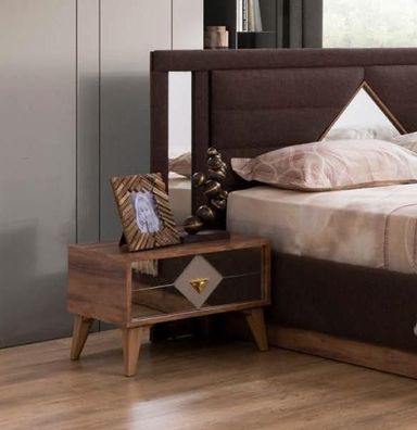 Nachttisch Design Konsole Beistell Tische Schlaf Zimmer Holz Luxus Konsolen Neu
