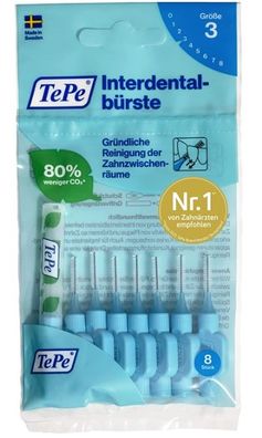 TePe Original Interdentalbürsten 0,6mm - 8 Stk. für optimale Mundhygiene
