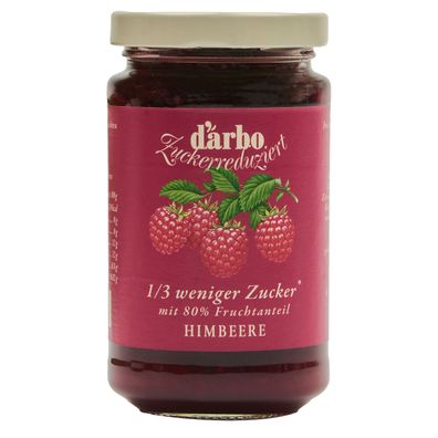 Food-United DARBO Fruchtaufstrich Zuckerreduziert Himbeer 1/3 weniger Zucker 250g