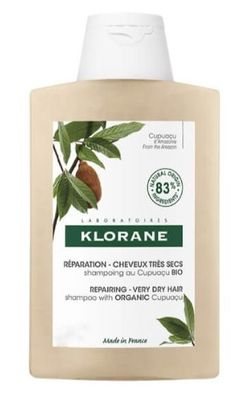 Klorane, Bio-Cupuaçu-Butter Shampoo, 200ml - Pflegend und Feuchtigkeitsspendend