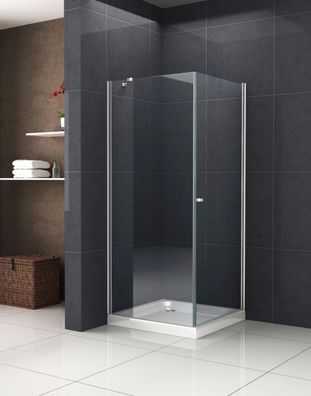 Duschkabine DETO-FIX 80 x 80 x 190 cm ohne Duschtasse